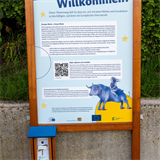 Eröffnung Europas-Werte-Wanderweg am Europasteg in Oberndorf und Laufen