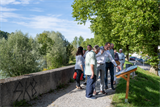 Eröffnung Europas-Werte-Wanderweg am Europasteg in Oberndorf und Laufen