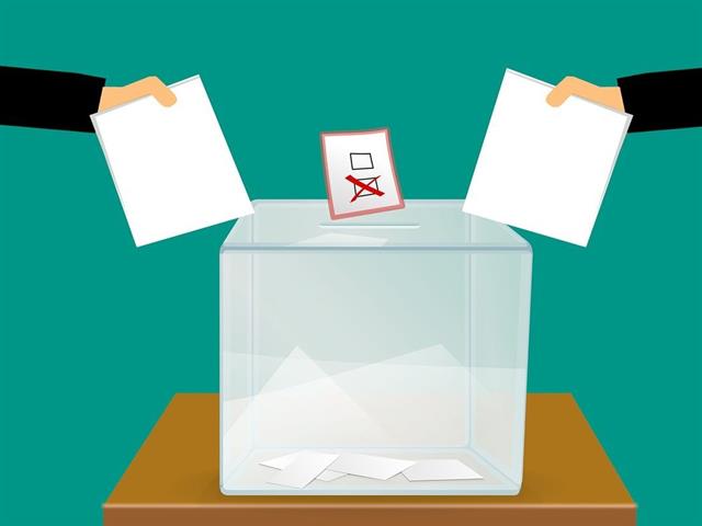 Illustration einer Wahlurne